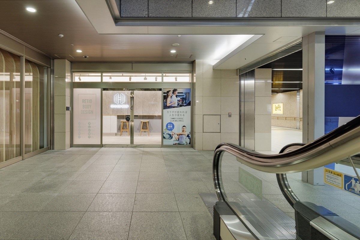 レシオボディデザイン静岡駅葵タワー店入口