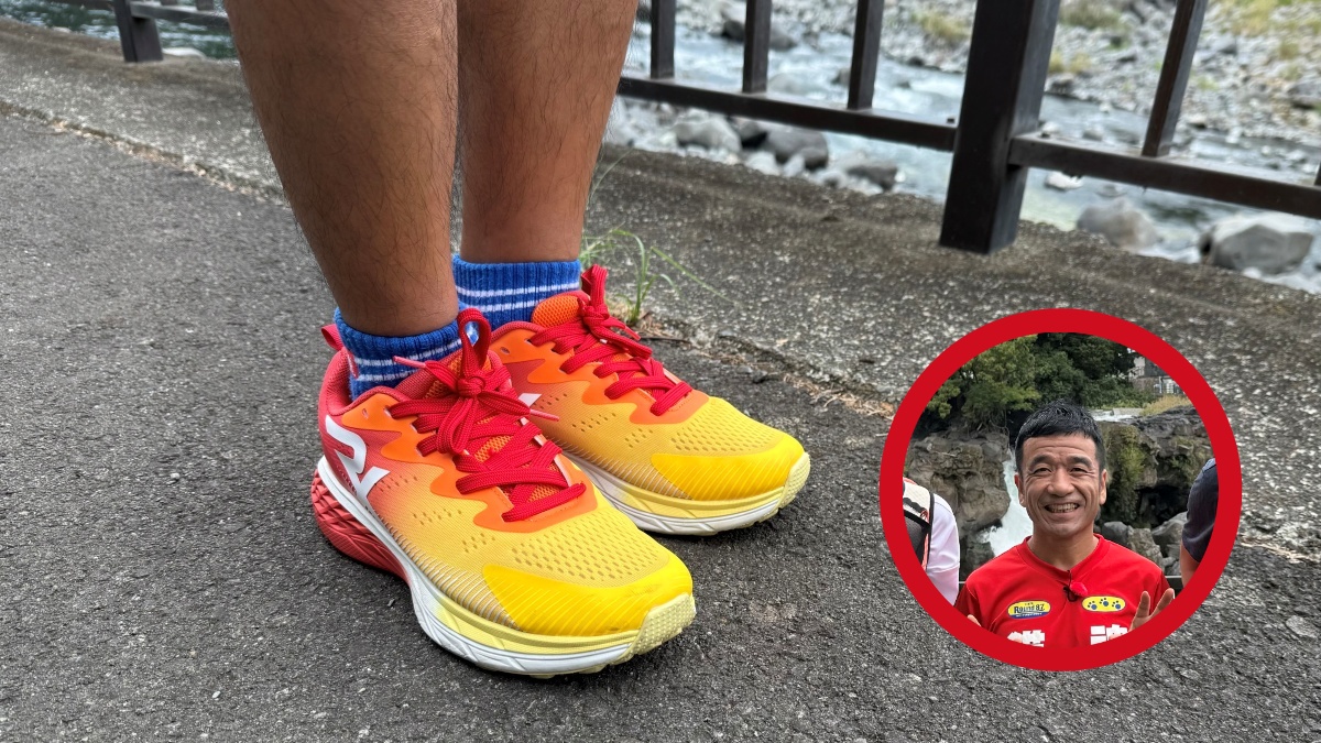 亮と優の静岡をゆる～く走りませんか？：2025年 富士山の絶景と海の幸に恵まれた沼津市RUN！ 猫ひろしさんのランシュー RXフラッシュ BODYMAKER ボディメーカー AS142 RXフラッシュ