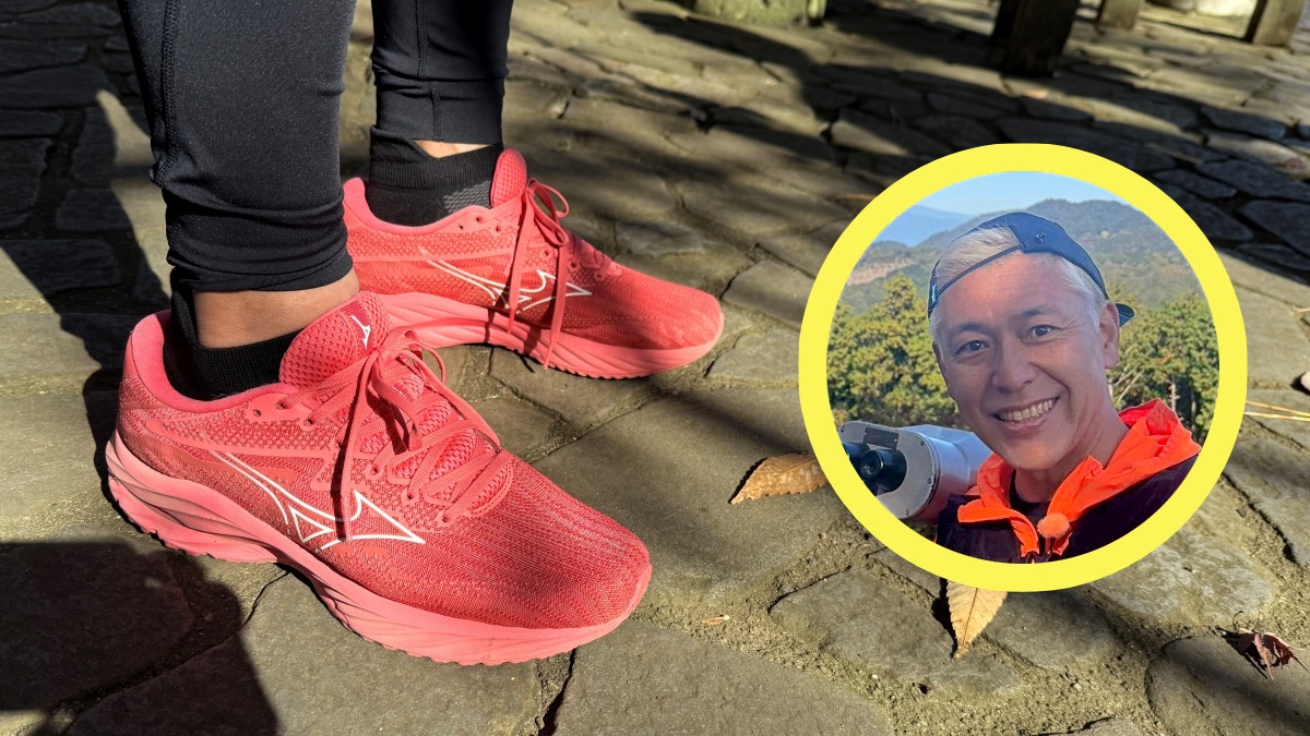 亮と優の静岡をゆる～く走りませんか？：2025年 伊豆市の紅葉狩りRUN！ 田村亮さんのランシュー ミズノ MIZUNO/メンズ ランニングシューズ/ウエーブライダー27/WAVE RIDER 27