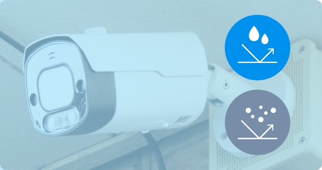 雨・風にさらされても壊れない防塵防水設計