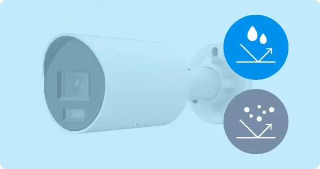 雨・風にさらされても壊れない防塵防水設計