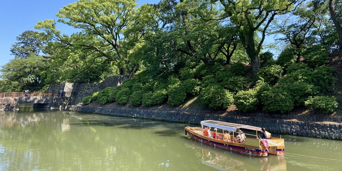 【駿府城公園の遊覧船 葵舟】 葵舟便り8月号（2024年度） 徳川家康ゆかりの地、駿府城で歴史に触れる静岡観光 おすすめの見どころスポット、静岡市内の近隣イベントもご紹介